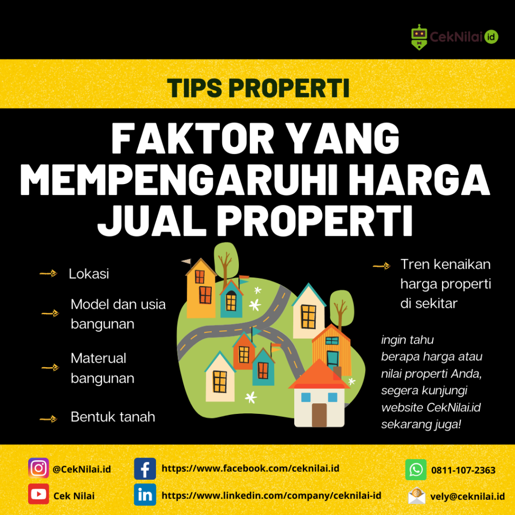Lima Faktor yang Mempengaruhi Harga Jual Properti - Penilaian.id Faktor Yang Mempengaruhi Nilai Jual Properti